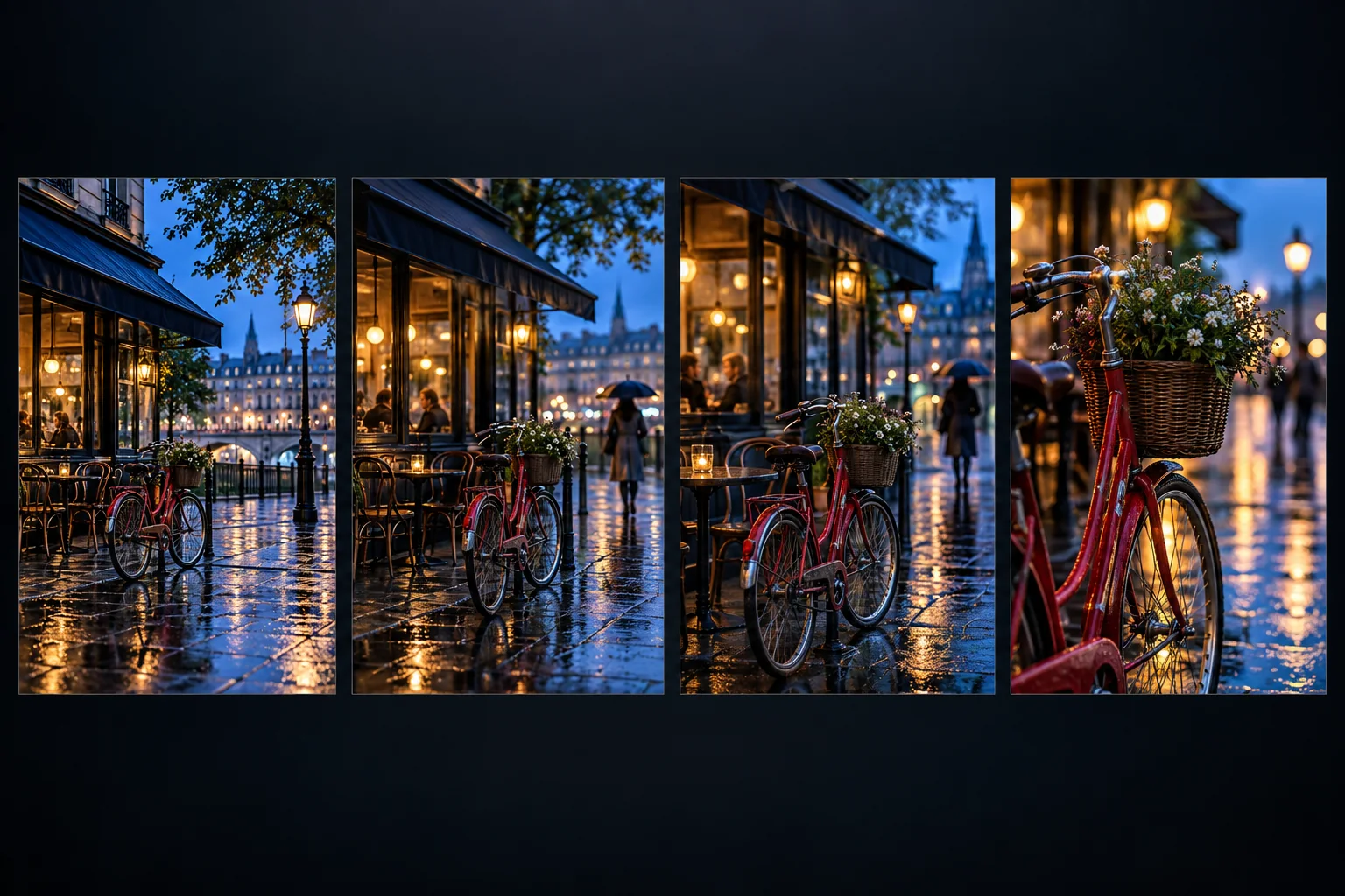 A reference image being translated into connected cinematic motion frames